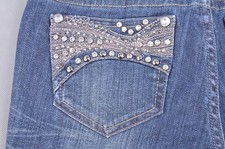 GRACE IN LA brand jeans SKINNY cut stretch embroidery denim wash size 27 WG-1272