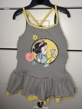 Maillot de bain blanc neige Disney Store avec bas de bain 5-6 ans collection animations
