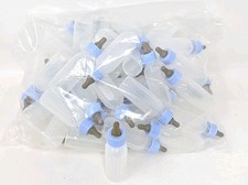 62 Baby Shower Toy 3" Baby Bottles Mini Plastic Baby Blue Mini Plastic NOS