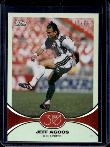 2025 Topps MLS 30th Anniversary Jeff Agoos Silver Foil #/75 United