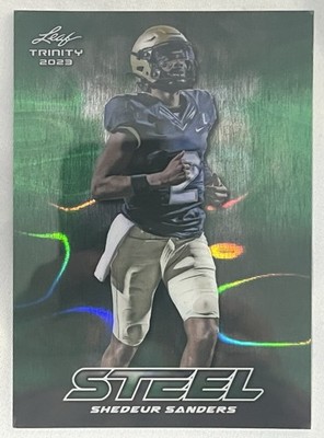 2023 Leaf Trinity - Steel - Green Lava - 4/5 - Shedeur Sanders #S-71