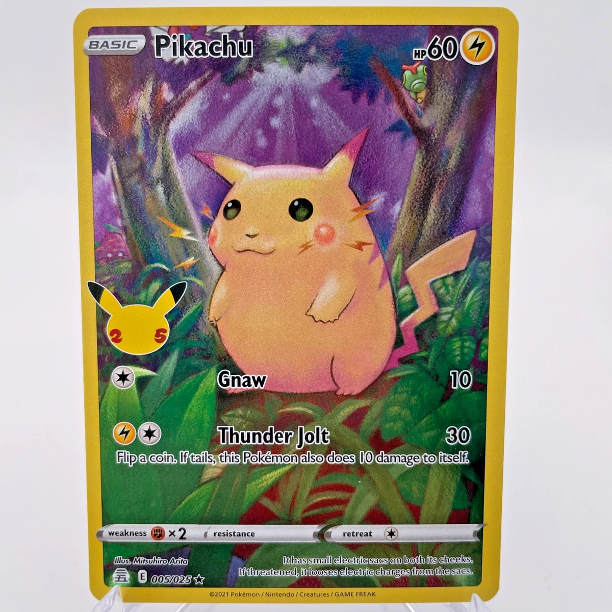 【PSA8】ピカチュウ 005/025 Celebrations NM-MT Pikachu 005/025 FULL ART Celebrations HOLO RARE PSA 8 Pokemon Card