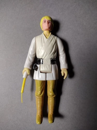 Vintage 1977 Star Wars Luke Skywalker Farm Boy Kenner Figure Card Back