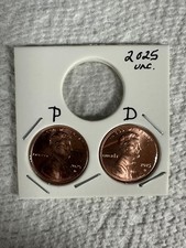 2025 P & D LINCOLN SHIELD CENT UNCIRCULATED FREE SHIP 2 COINS READY TO SHIP