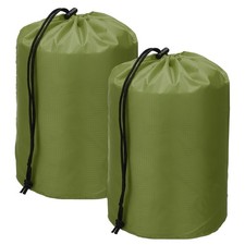 Drawstring Bag, Storage Bags, 4x8"  2Pcs  Army Green
