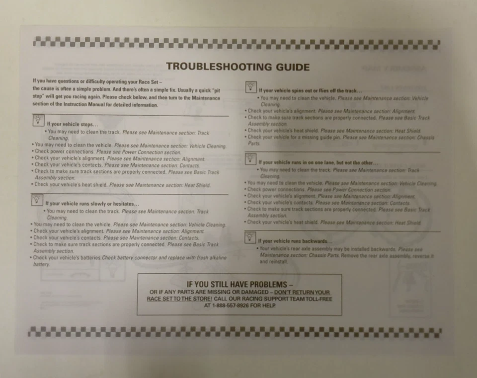 Mattel 2008 Hot Wheels Speed Racer Slot Car Racing Instruction Manual - image 4 of 4