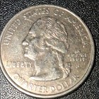2001-D New York State Quarter mint die errors making it gold and black and gray  — photo 1
