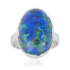 Azurit Malachit Sterling Silber Ring