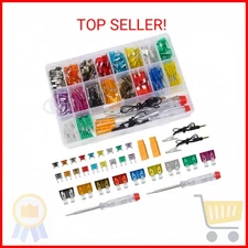 306 PCS Car Fuses Assortment Kit, With 2 Car Fuse Tester and 2 Fuse Puller, Ahie