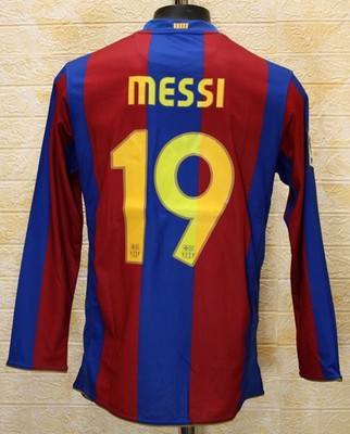 FC Barcelona 2007-08 Home Jersey Shirt Messi #19 | eBay