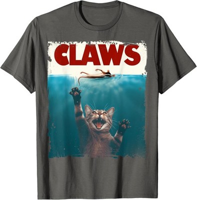 Claws Funny Cat I Love Cat Paws Cat Parody Animal Unisex T-Shirt