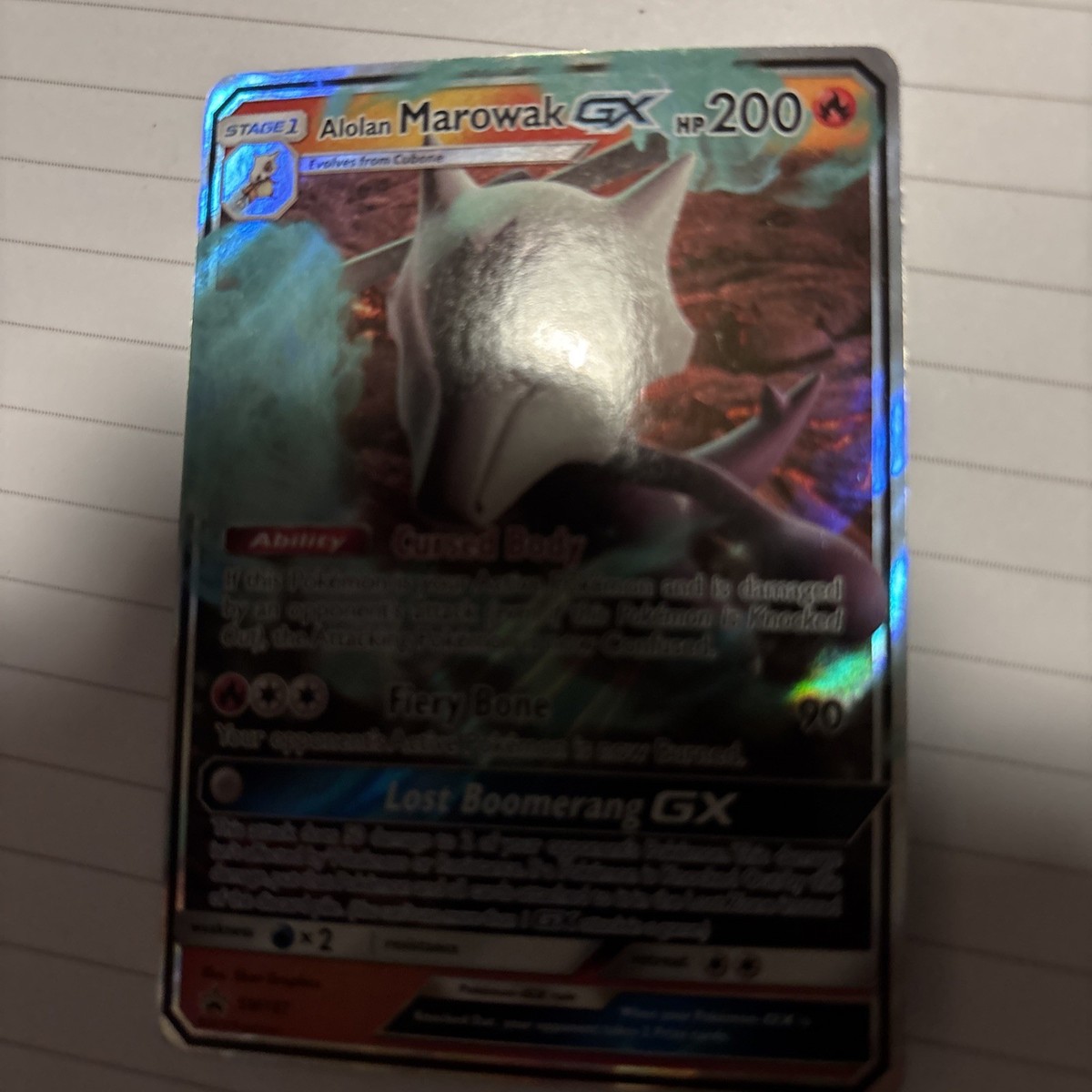 marowak pokemon card gx Marowak GX Black Star Promo SM187, NM Pokemon Card main image 0