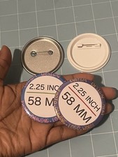 CUSTOM 2.25 Inch PINBACK BUTTONS Pin Customized /Personalized / Create Your Own