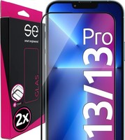 S.E Iphone 13 / 13 Pro Schutzglas - 2X 9H Glas Mit Installationshilfe