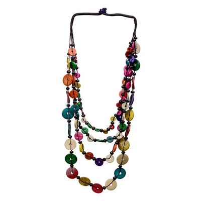 Halskette Statement Retro Charm Schmuck Damen Strang Geometrisch 80cm Geschenke für