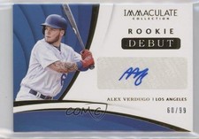 2018 Panini Immaculate Rookie Debut Signatures 60/99 Alex Verdugo Auto 01x1