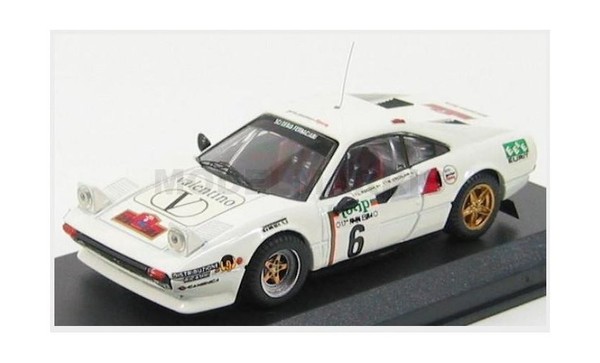 Best-Model 9207 Ferrari 308 GTB N 6 Rally Elba 1985 Roggia Ercolani Weiß-image