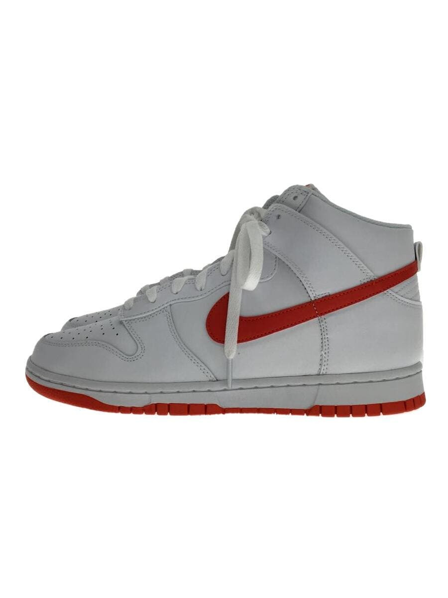 Nike Nike Dunk Hi Retro High Cut Sneakers 28Cm White White Leather EfP45