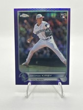 2022 Topps Chrome Update George Kirby RC Purple Refractor USC138 Mariners