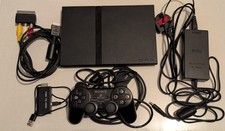 Sony PlayStation 2 PS2 Slim SCPH-70003 PAL Black + Controller Tested