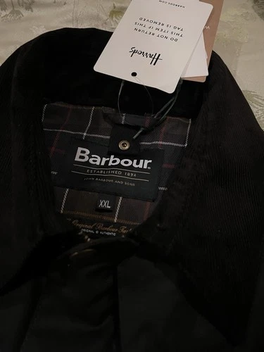 Brand New BNWT BARBOUR  ASHBY WAX Cotton Jacket Coat in Olive XXL  image 5