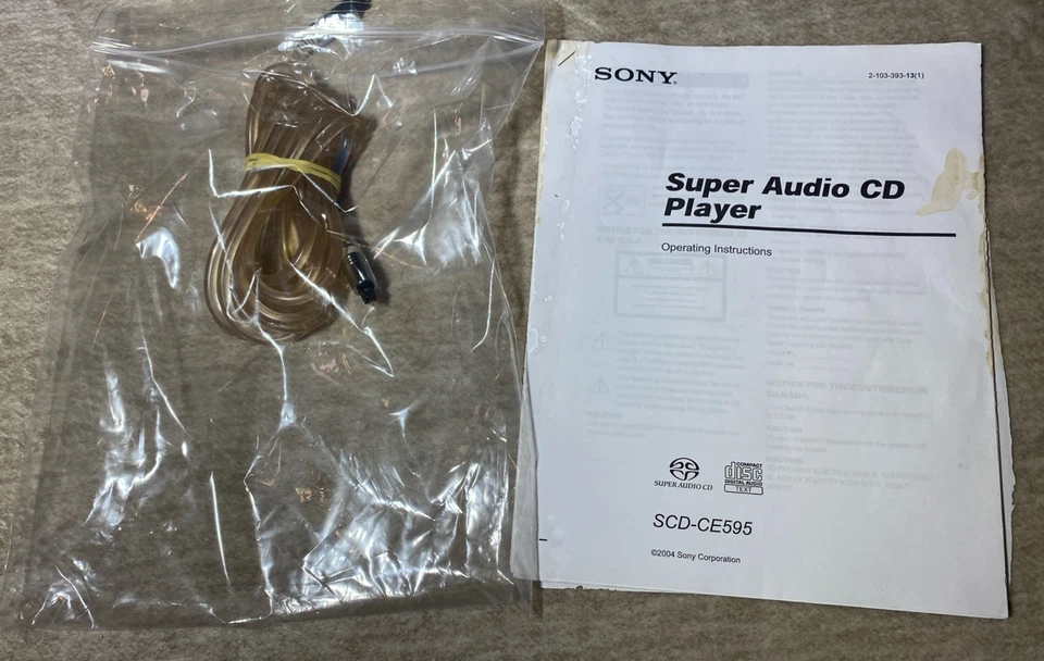Reproductor de CD multidisco Sony SCD-CE595 Super Audio - Probado sin control remoto - Con manual Foto 3 de 3