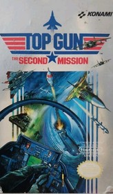 Top Gun THE SECOND MISSION NES Game by KONAMI with Box