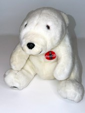 Vintage Coca-Cola Plush Polar Bear Collectible 1995