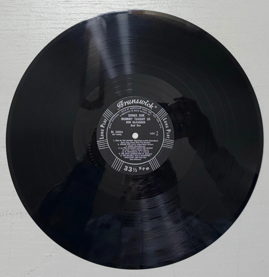 Songs Our Mummy Taught Us Bob McFadden & Dor (Rod McKuen) Brunswick BL 54056 NM - Image 4 of 4