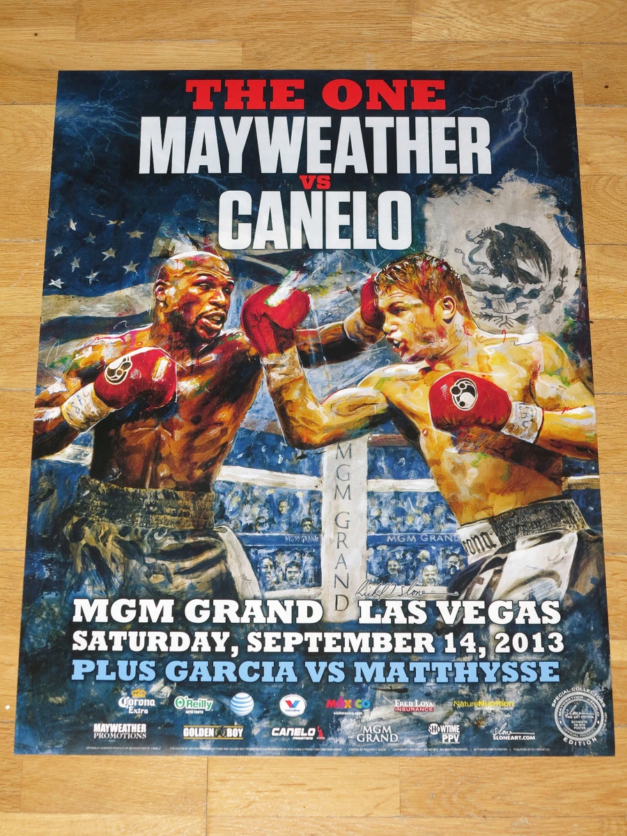 Affiche Combat Floyd Mayweather Vs Canelo Alvarez – “The One” 2013 – Neuve – États-Unis