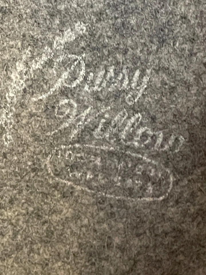 Boina gris para mujer Pussy Willow 100 % lana sombrero de invierno vintage elegante suave Foto 3 de 4