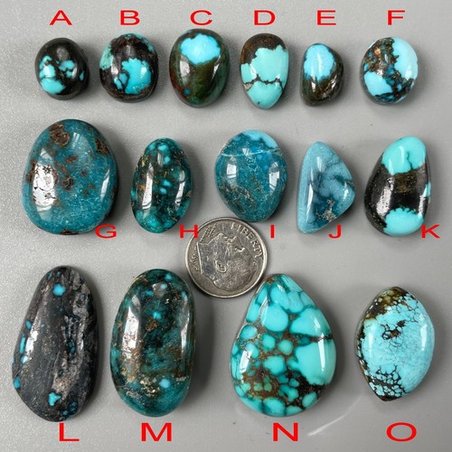Natur Blue Cloud Mountain Hubei Türkis Cabochon/Edelstein Cab Z311