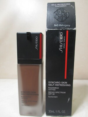 Shiseido Synchro Skin Self-Refreshing Foundation 540 Mahagony SPF 30 1.0oz/30ml