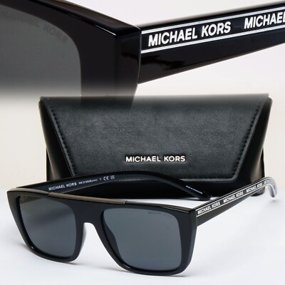 Michael Kors Sonnenbrille Schwarz Suqare Monogram MK 2159 Byron 3005/87 55mm
