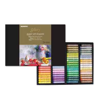 MUNGYO Gallery Artists' Soft Oil Pastels Set 72 Colors Assorted Colors MOPV-72