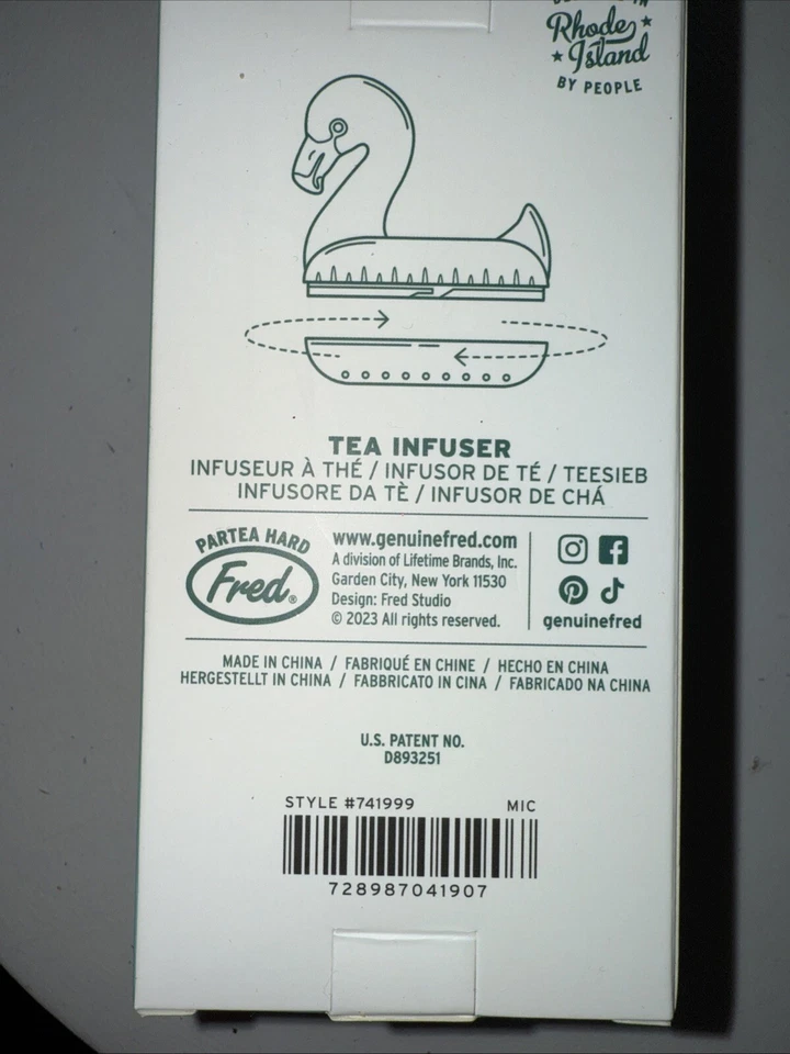 Infusor de té flotador flamenco rosa San Valentín cumpleaños casa decoración vacaciones NUEVO Foto 4 de 4