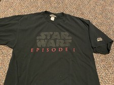 Vintage 90s STAR WARS rare official pre-production EPISODE 1 promo shirt XL 1995