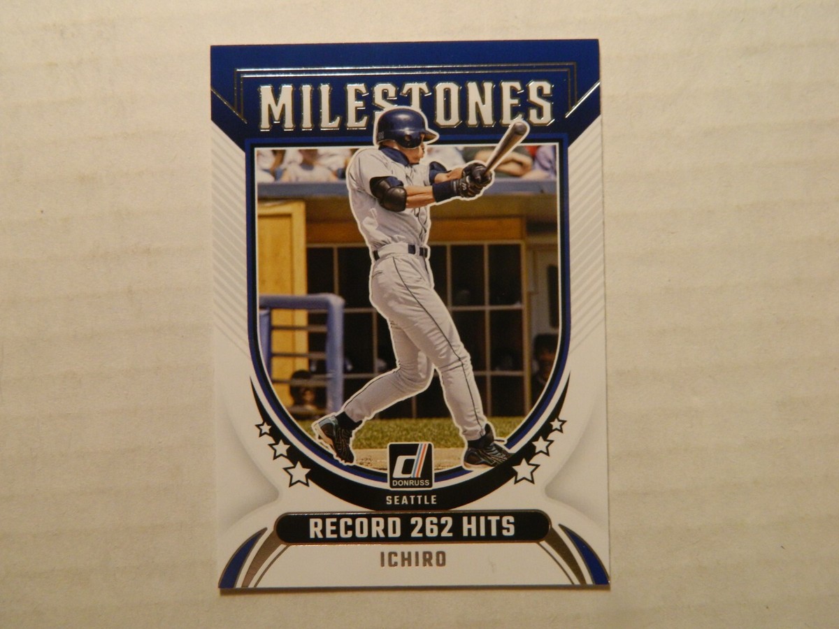 2024 Donruss Milestones Record 262 Hits Card of Ichiro Suzuki