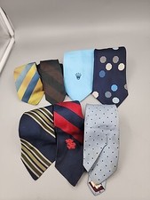 Vintage 1970/80s Tie Lot Of 8 Necktie Polyester