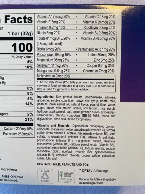 Optavia Caramel Delight Crisp Bar - 7 Bars - New - Exp 12/08/25 - Image 4 of 4