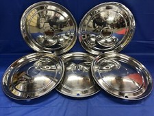 Vintage Set Of 5 1950 Chrysler Imperial 15 Hubcaps Vintage Set Of 5 1950 Chrysler Imperial 15 Hubcaps