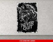 Fitness Inspiration Banner - Motivational Home Gym Wall Art