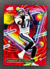 2023 TOPPS COMPOSITE COSMIC CHROME FOOTBALL KEENAN MCCARDELL RED FLARE 4/5