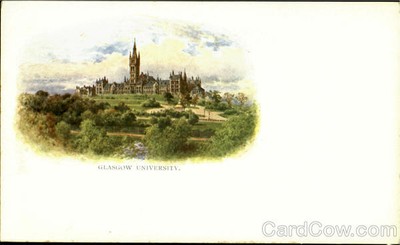 England Glasgow University Antique Vintage Postcard Post Card