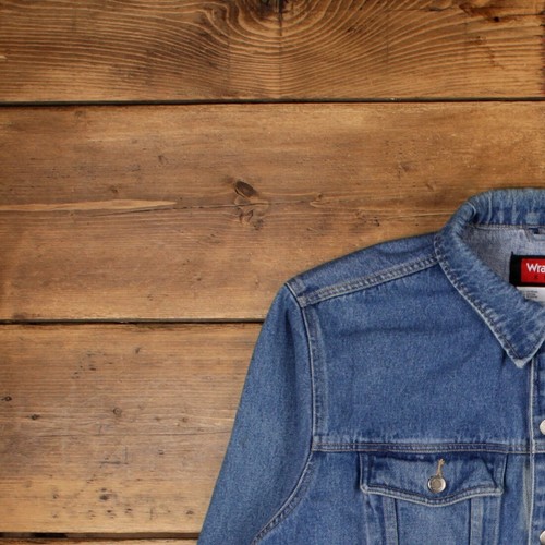 Vintage Wrangler Denim Jacket XL Trucker Blue - Picture 5 of 8