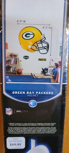 Green Bay Packers Helmet Fathead Wall Decal Sticker - Picture 2 of 4