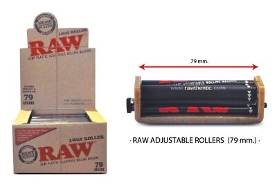 RAW 79mm Hemp Plastic Adjustable 2-way Roller Drehmaschine Einstellbar Schwarz