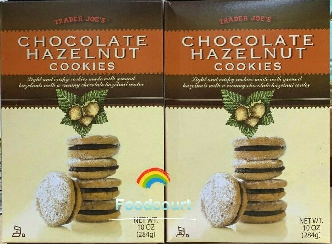 2 Packs Trader Joe's Chocolate Hazelnut Cookies 10 oz Each Pack | eBay