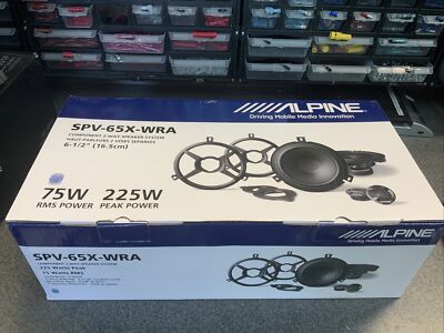 Alpine SPV-65X-WRA Speaker System Jeep Wangler 2007-2018 6.5'' Components New