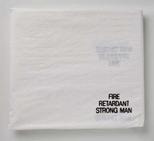 Strong Man ECONO2021 Econo Construction Tarp White Polyethylene, Fire Retardant